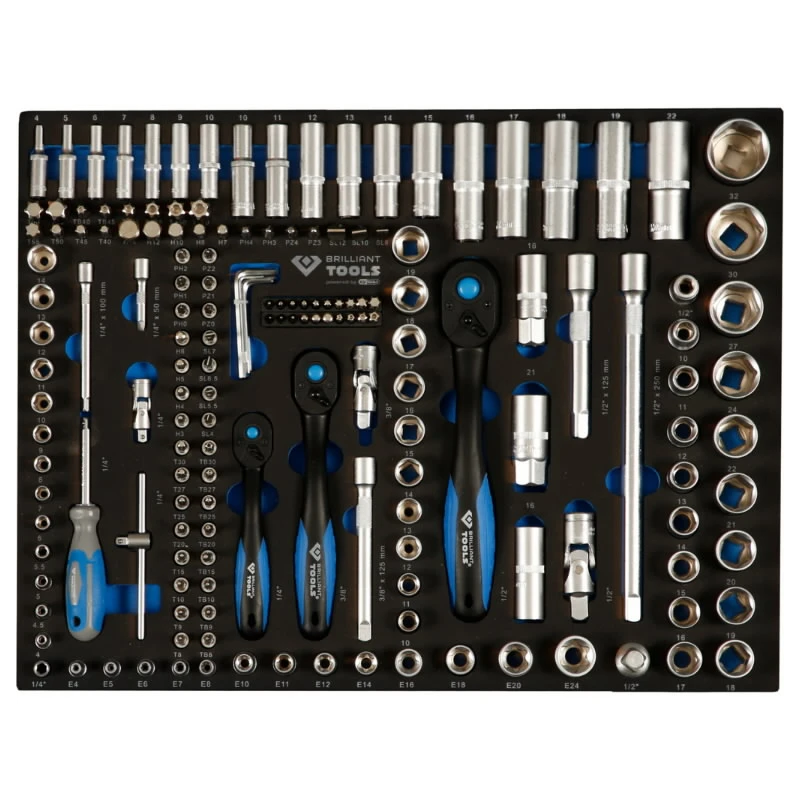 Instrumentu rati ar 7 atviktnēm un 473 premium instrumentiem, Brilliant Tools