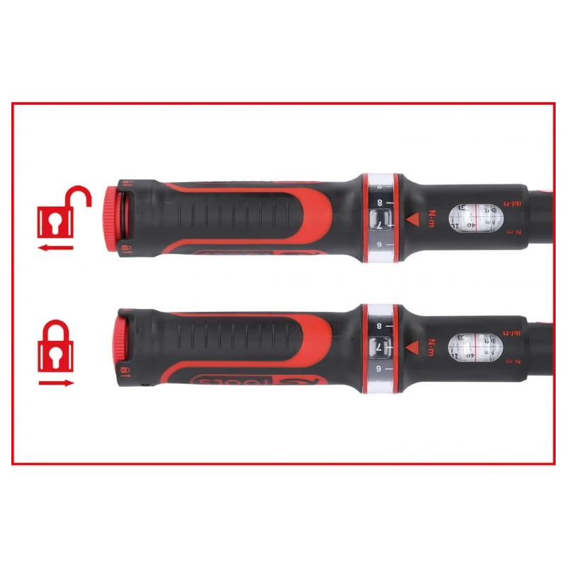 Momentatslēga ERGOTORQUE, 1-2´´, ar muciņām 20-200Nm, KS Tools