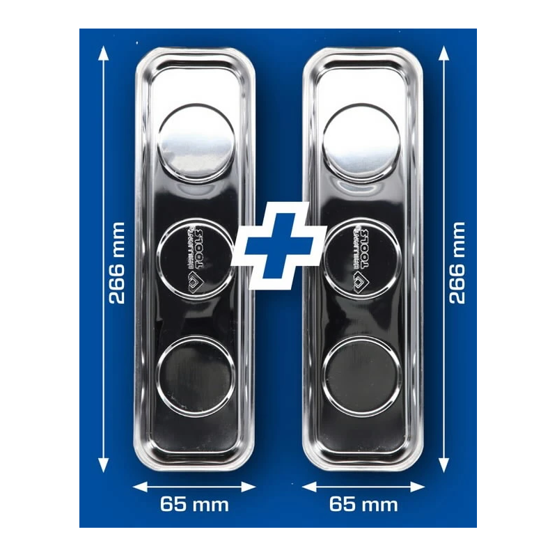 Magnētiskais trauks, dubultais, 266x65mm, Brilliant Tools