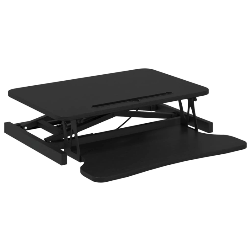 vidaXL datora galds, regulējams, 60x40x,13-41,5, cm, tērauds un koks