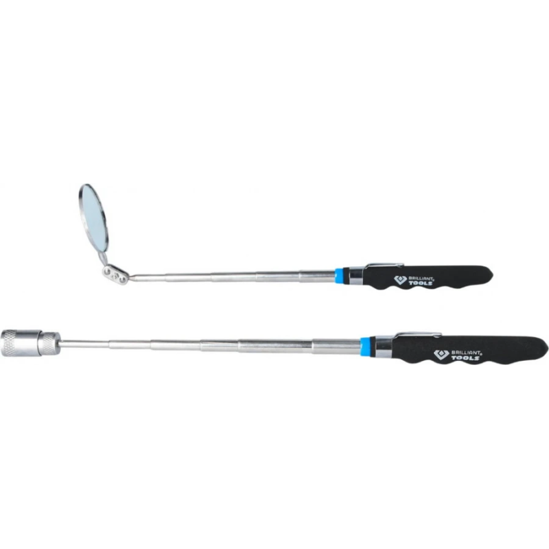Teleskopisks spoguļa D52mm un magnēta 2kg komplekts, g.620mm, Brilliant Tools