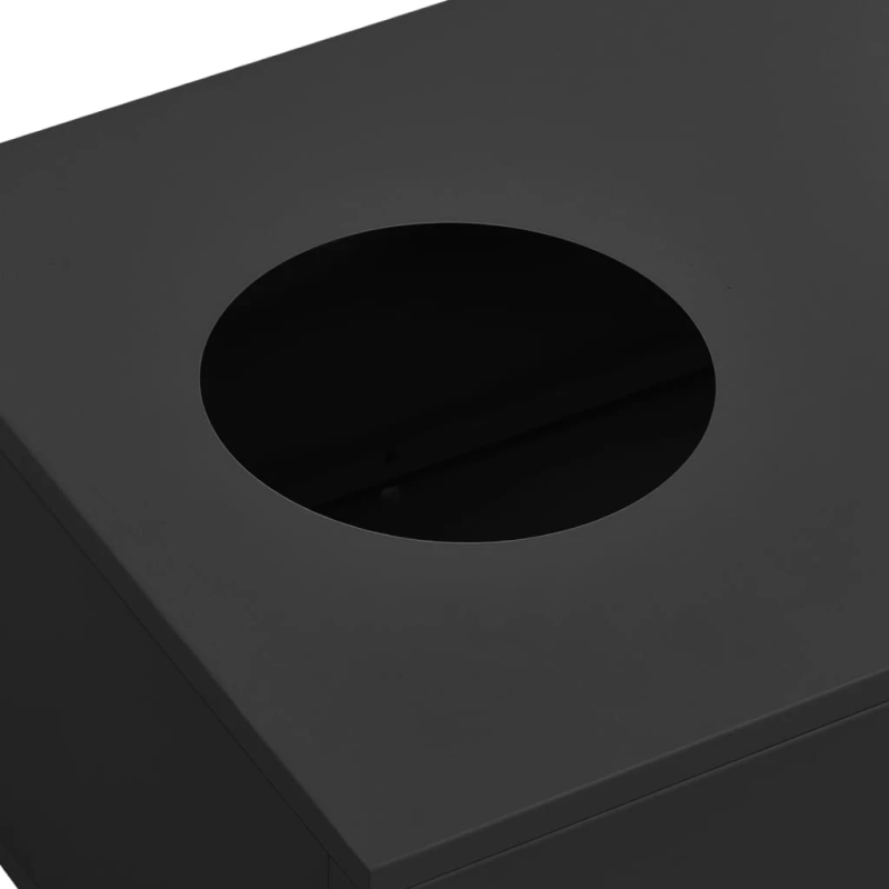 vidaXL biroja puķu kaste, antracītpelēka, 90x40x23 cm, tērauds