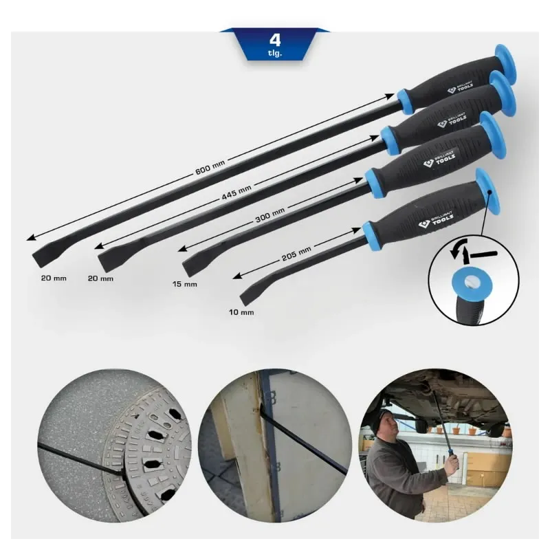 Pry bar set, 4 pcs, KS Tools