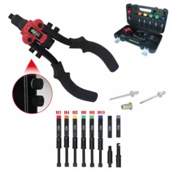 3 in 1 riveting tool set, 15 pcs, KS Tools