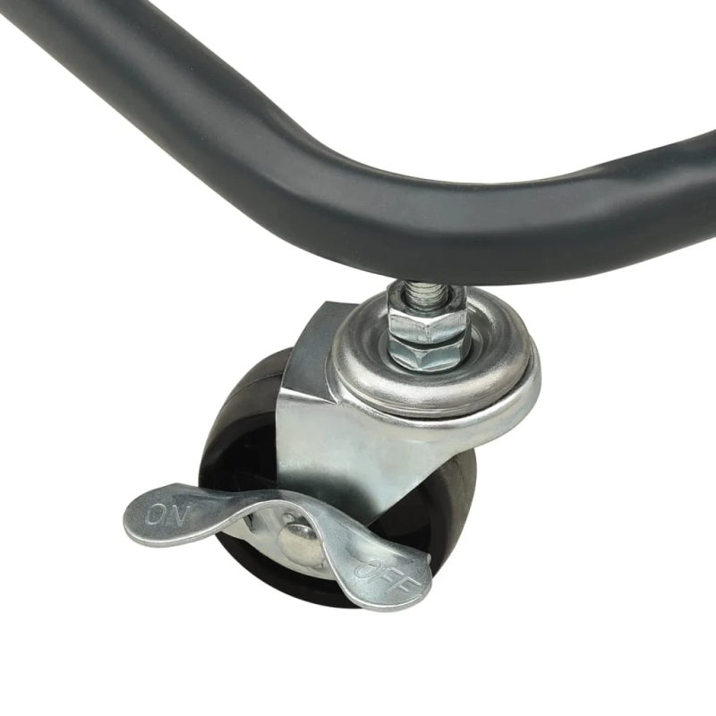 vidaXL 3-līmeņu ratiņi, antracītpelēki, 43x34x79 cm, tērauds