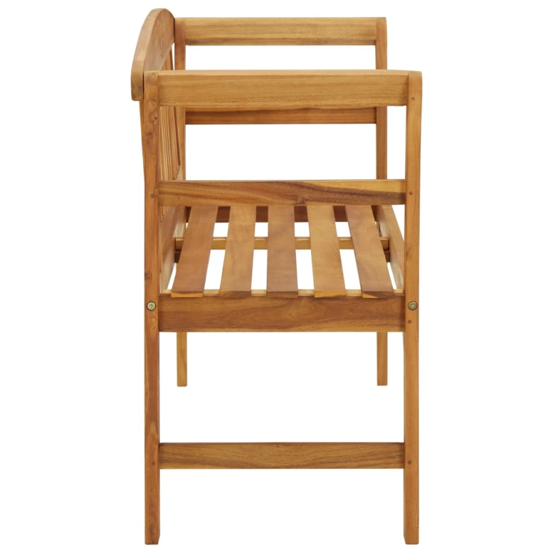 vidaXL dārza sols, 114 cm, akācijas masīvkoks