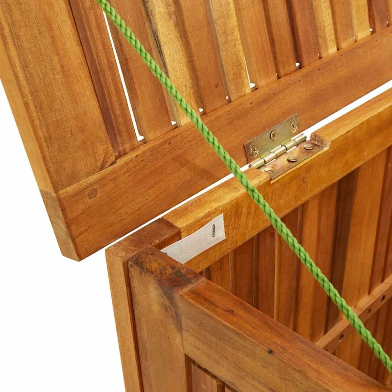 vidaXL dārza uzglabāšanas kaste, 113x50x58 cm, akācijas masīvkoks