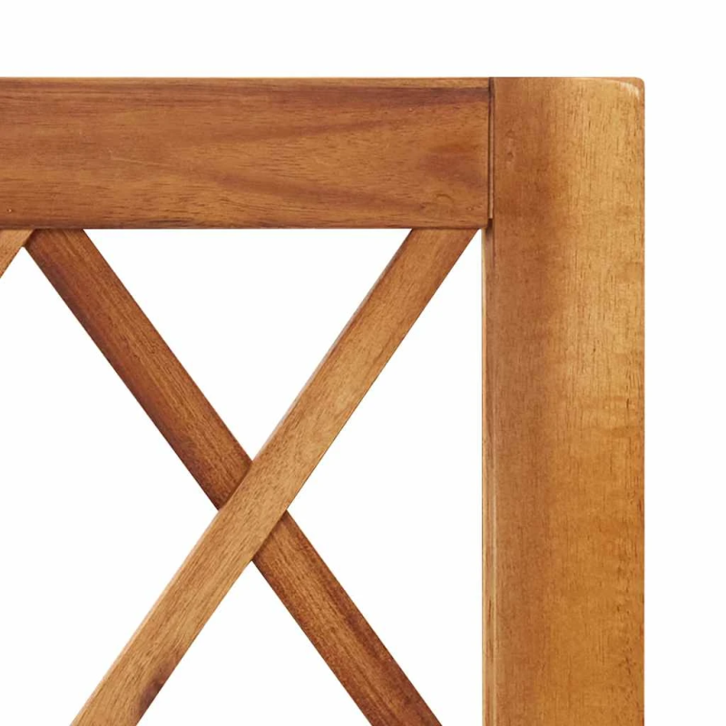 vidaXL augstā puķu kaste ar špaleru, akācijas masīvkoks