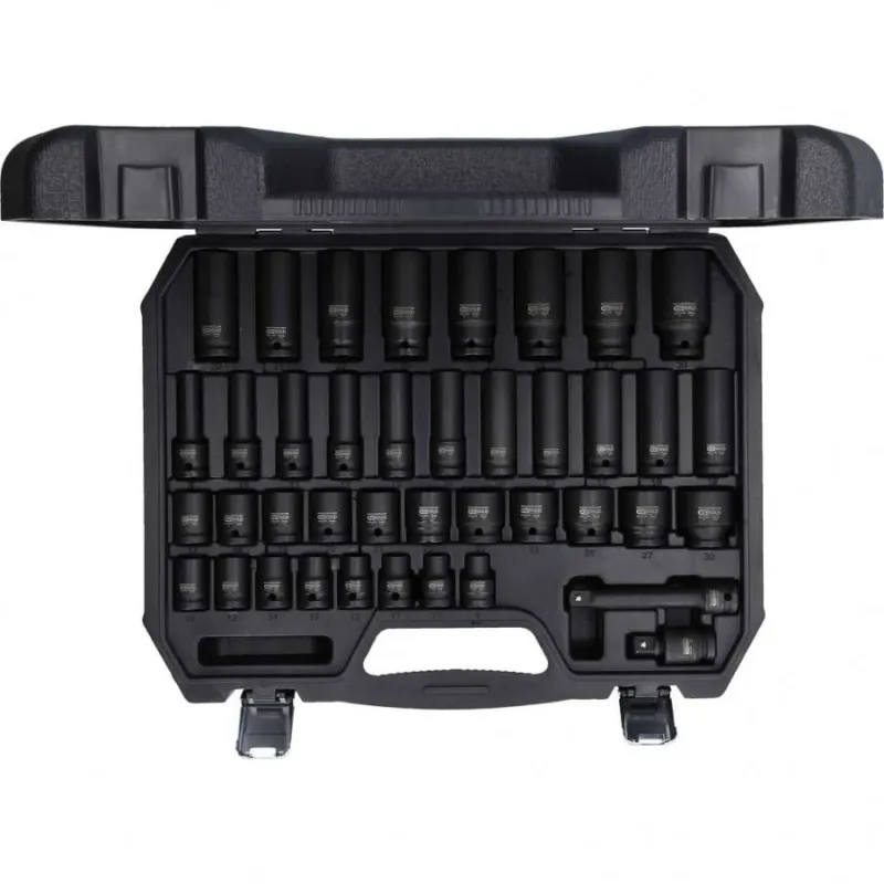 Löökpadrunite komplekt 1-2´´, pikad ja lühikesed 9-30mm 40pcs, KS Tools