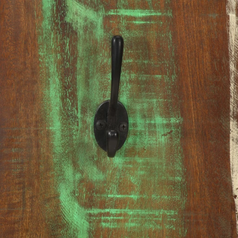 vidaXL sienas drēbju pakaramie, 2 gab., 36x3x110 cm, pārstrādāts koks