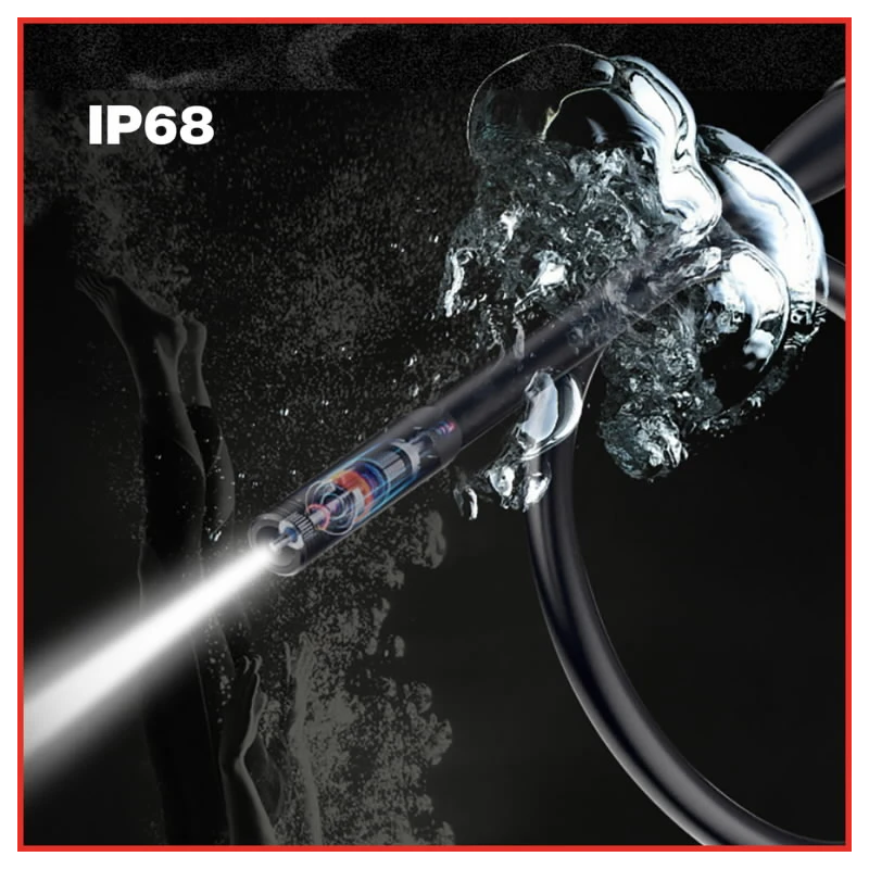 Wi-Fi video scope set with Ų 5.5 mm 0° front camera probe, 3, KS Tools