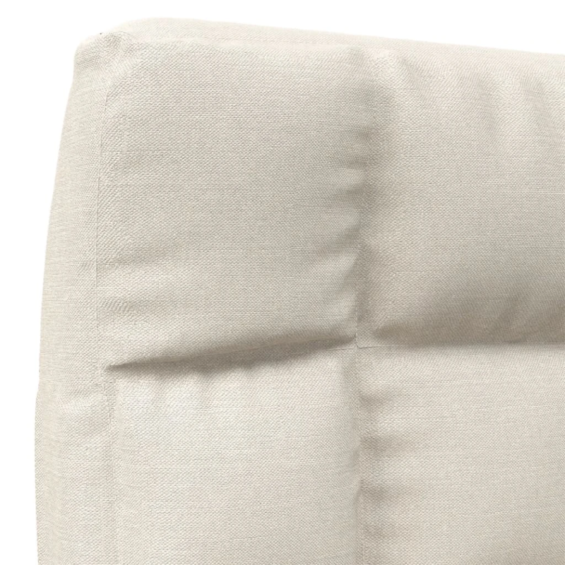 vidaXL salokāms grīdas krēsls, krēmkrāsas audums