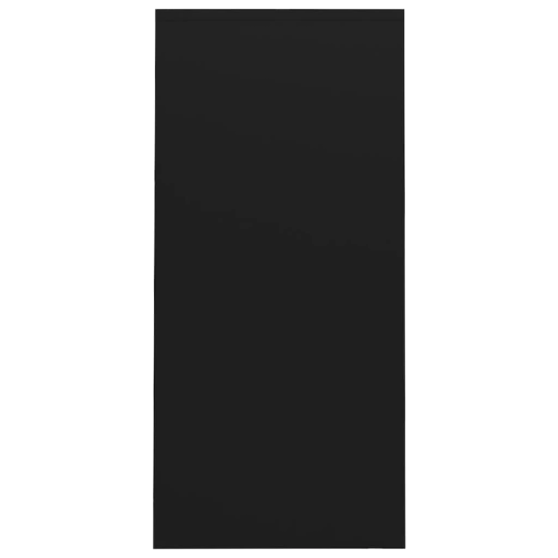 vidaXL rakstāmgalds, 102,5x35x75 cm, inženierijas koks, melns