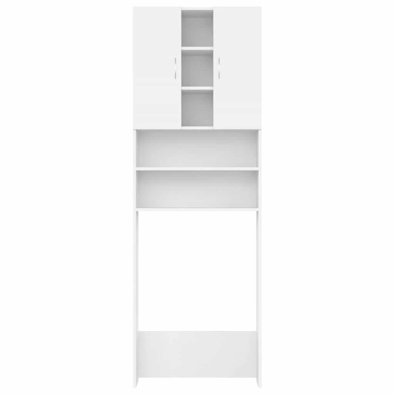 vidaXL veļasmašīnas skapītis, 64x25,5x190 cm, balts