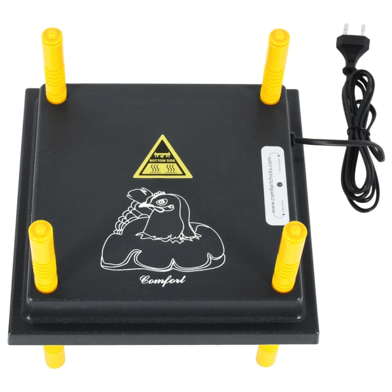 vidaXL sildošā plāksne cāļiem un pīlēm, 25x25 cm