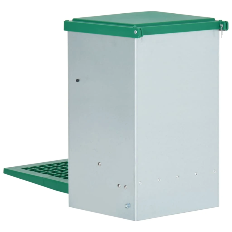 vidaXL automātiska mājputnu barotava ar pedāli, 8 kg