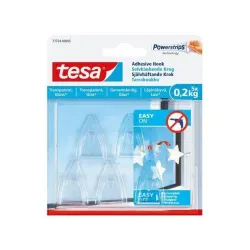 Крючок для одежды Tesa Powerstrips, прозрачный цв.
