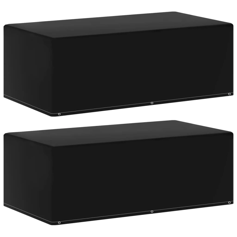 vidaXL dārza mēbeļu un grilu pārklāji, 2 gab., 6 gredzeni, 170x90x60cm