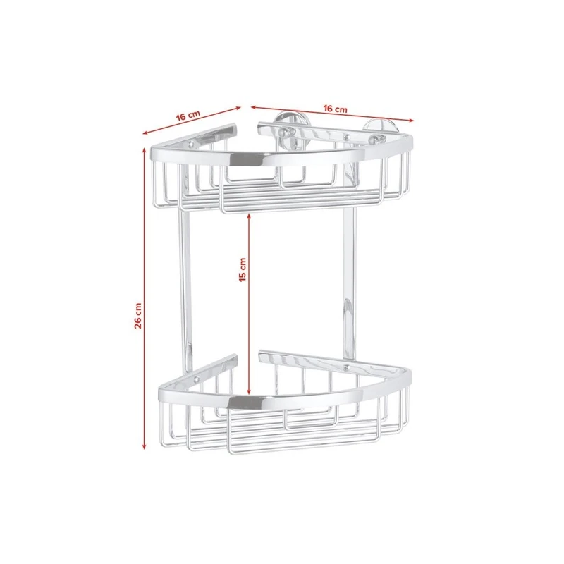 Plauktiņš stūra dušas tesa aluxx40205