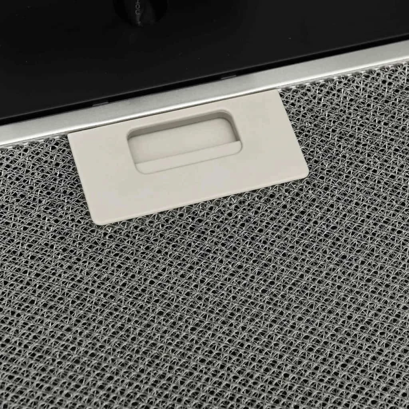 vidaXL tvaika nosūcējs, 60 cm, tērauds, rūdīts stikls, melns