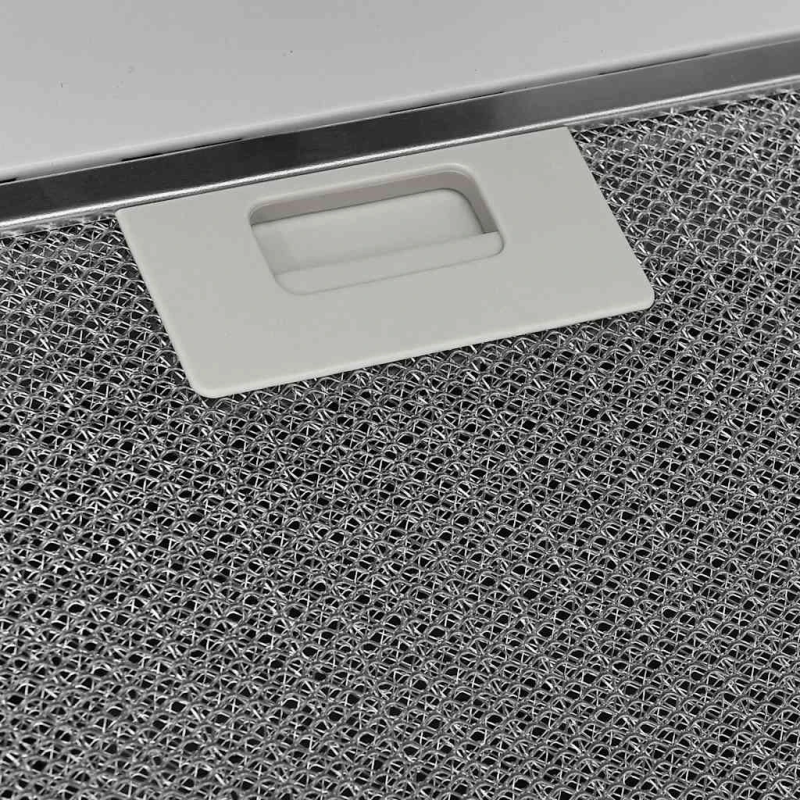 vidaXL tvaika nosūcējs, 90 cm, tērauds, rūdīts stikls, balts