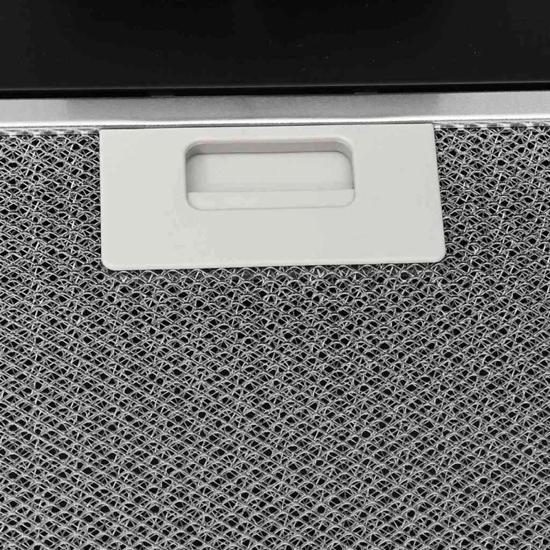 vidaXL tvaika nosūcējs, 60 cm, tērauds, rūdīts stikls, melns