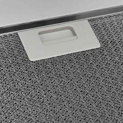 vidaXL tvaika nosūcējs, 60 cm, tērauds, rūdīts stikls, balts