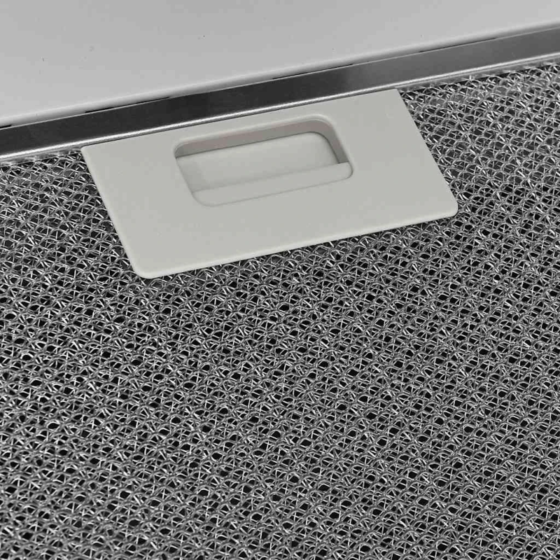 vidaXL tvaika nosūcējs, 60 cm, tērauds, rūdīts stikls, balts