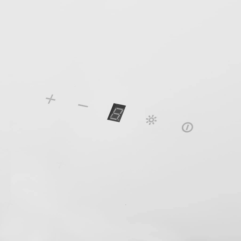 vidaXL tvaika nosūcējs, 60 cm, tērauds, rūdīts stikls, balts