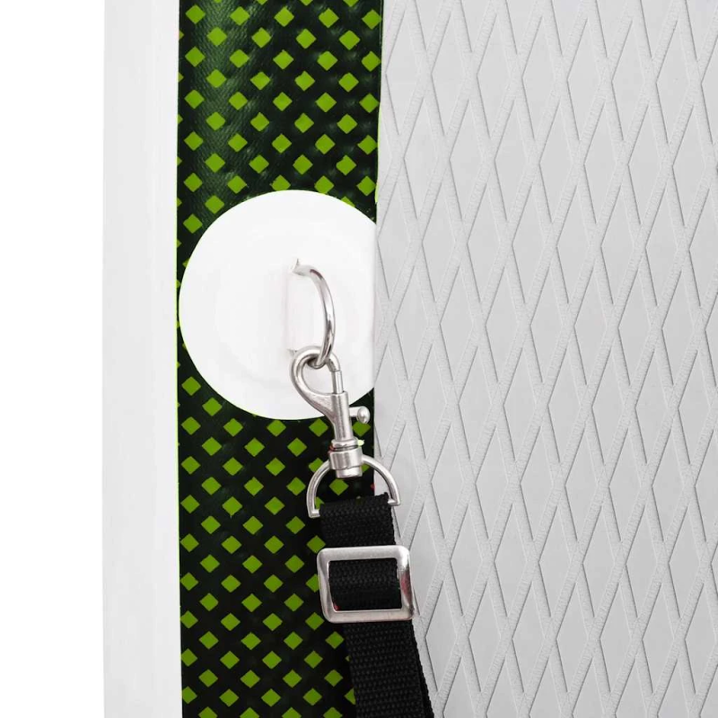 vidaXL piepūšams SUP dēlis, zaļš, 300x76x10 cm