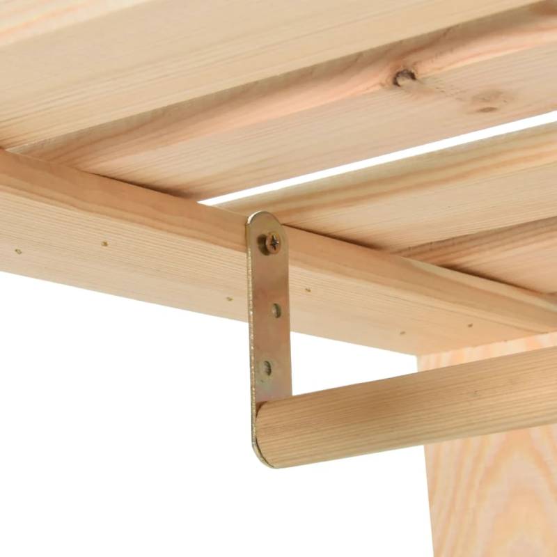 vidaXL drēbju plaukts, 110x38x170 cm, priedes masīvkoks