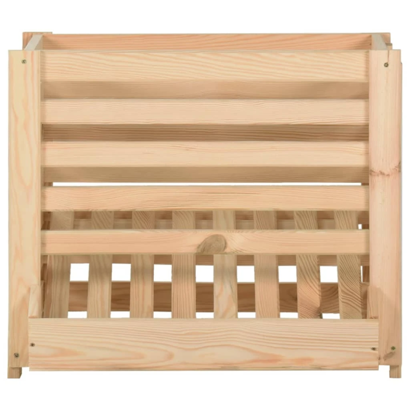 vidaXL kartupeļu kaste, 60x40x50 cm, priedes masīvkoks