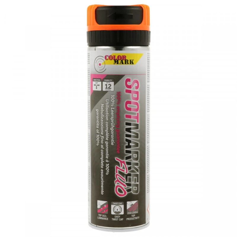 Marķēšanas aerosols Spotmarker Fluo oranžs 500ml, Motip