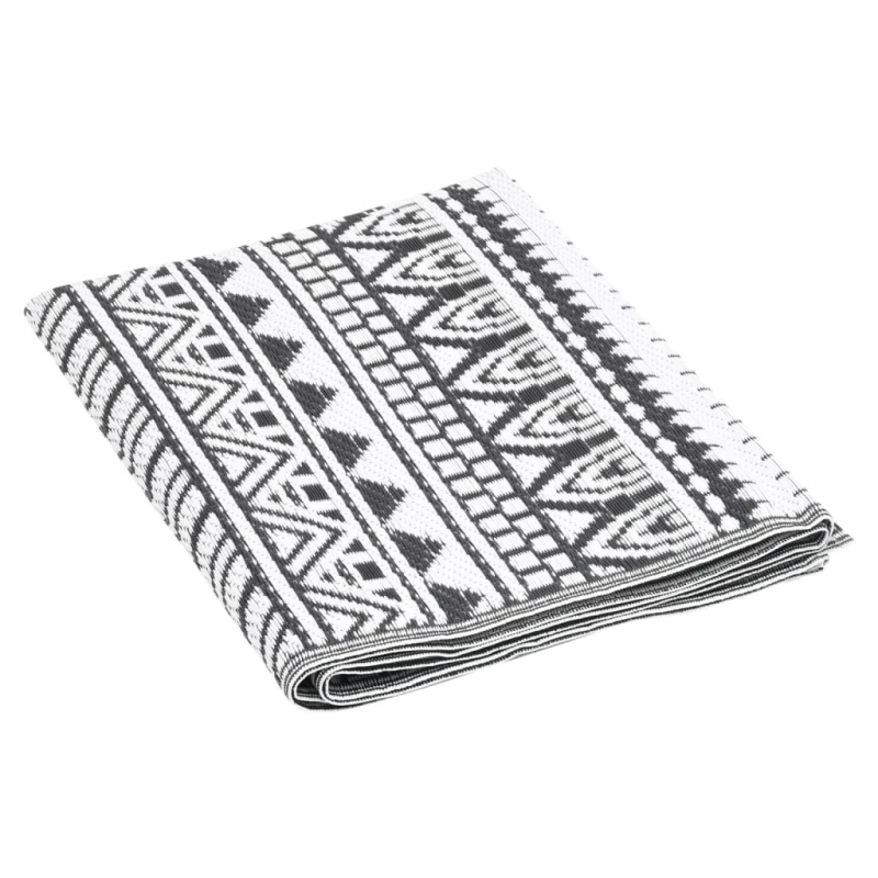 vidaXL āra paklājs, ARAKIL melns, 80x150 cm, PP