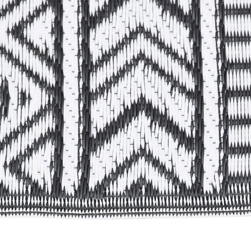 vidaXL āra paklājs, ARAKIL melns, 120x180 cm, PP