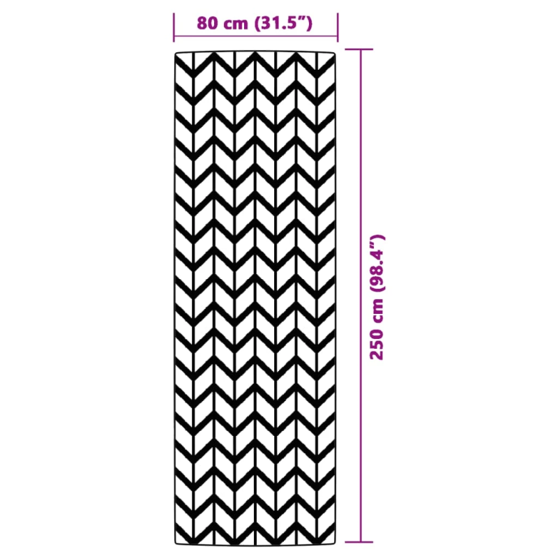 vidaXL āra paklājs, 80x250 cm, ARAKIL pelēks PP