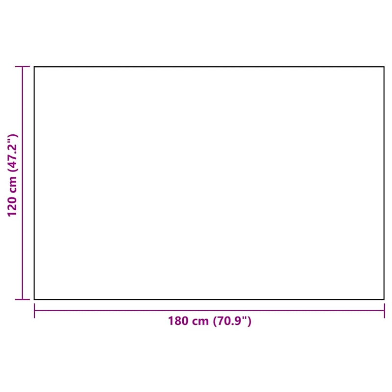 vidaXL āra paklājs, ARAKIL melns, 120x180 cm, PP