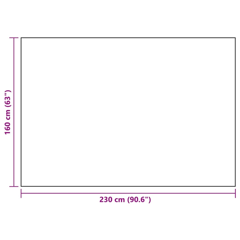 vidaXL āra paklājs, ARAKIL melns, 160x230 cm, PP