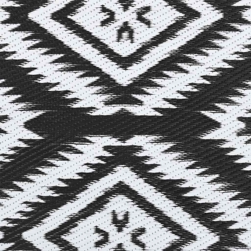 vidaXL āra paklājs, ARAKIL melns, 160x230 cm, PP