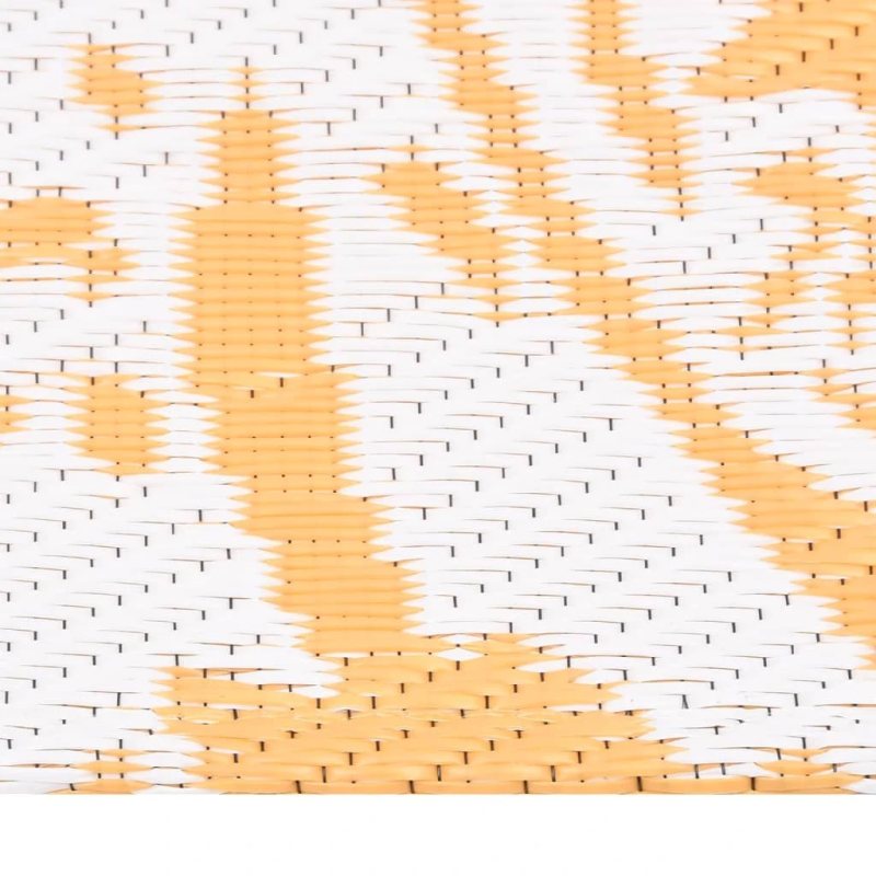 vidaXL Āra paklājs ARAKIL Dzeltens 140x200 cm PP