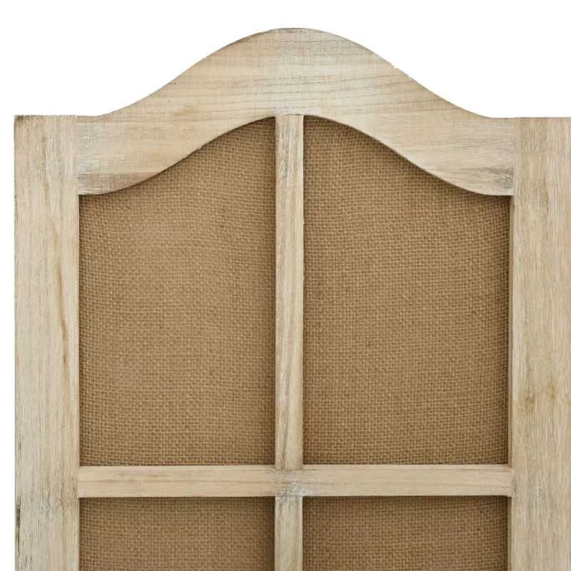 vidaXL 6-paneļu istabas aizslietnis, 214x165 cm, brūns audums