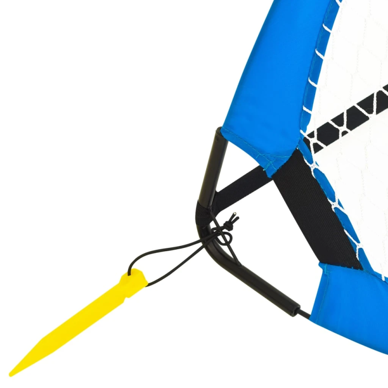 vidaXL bērnu futbola vārti, 2 gab., uzglabāšanas soma, 75,5x46x48 cm