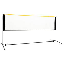 vidaXL regulējams badmintona tīkls, 300x103x94-158 cm, metāls