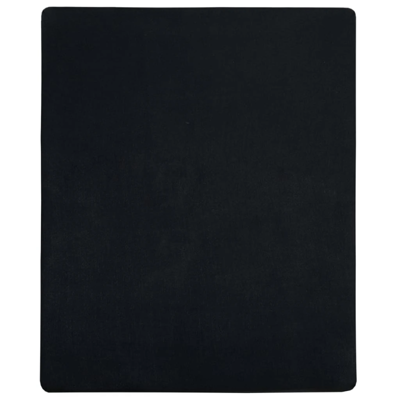 vidaXL palagi ar gumiju, 2 gab., melni, 160x200 cm, kokvilna