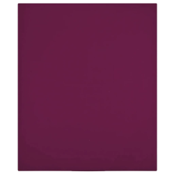 vidaXL palags ar gumiju, vīnsarkans, 90x200 cm, kokvilna