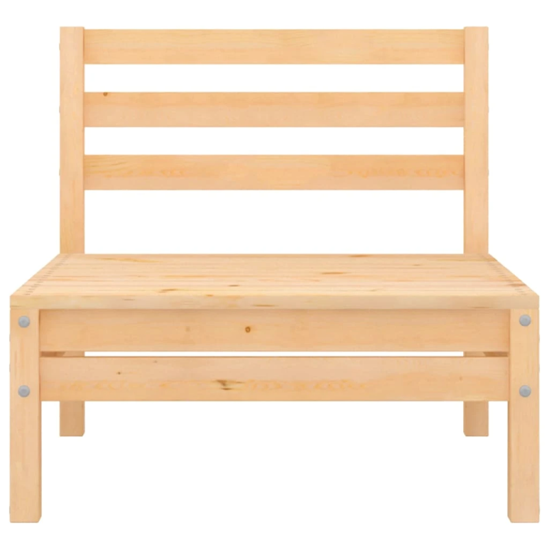 vidaXL vidējie dārza dīvāni, 2 gab., priedes masīvkoks