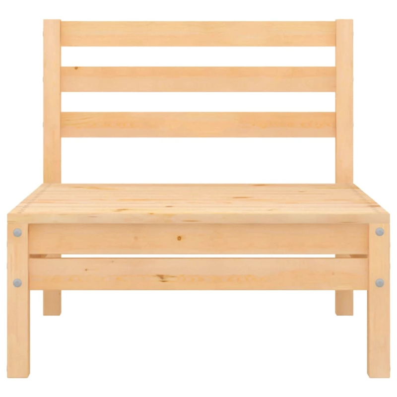 vidaXL vidējie dārza dīvāni, 4 gab., priedes masīvkoks