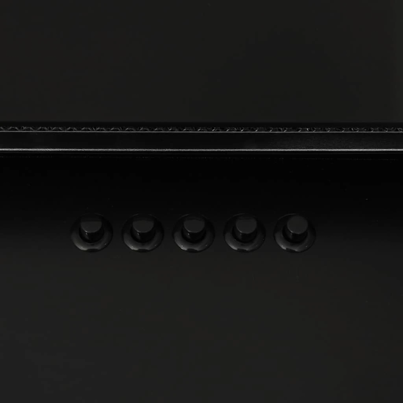 vidaXL tvaika nosūcējs, 60 cm, tērauds, rūdīts stikls, melns