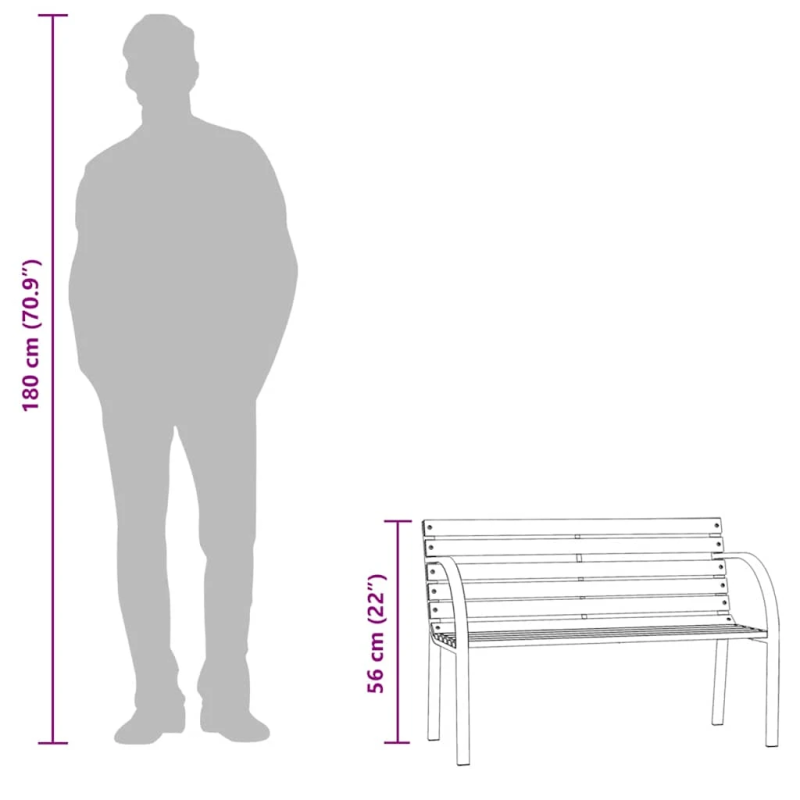 vidaXL bērnu dārza sols, 81 cm, ķīniešu egles koks