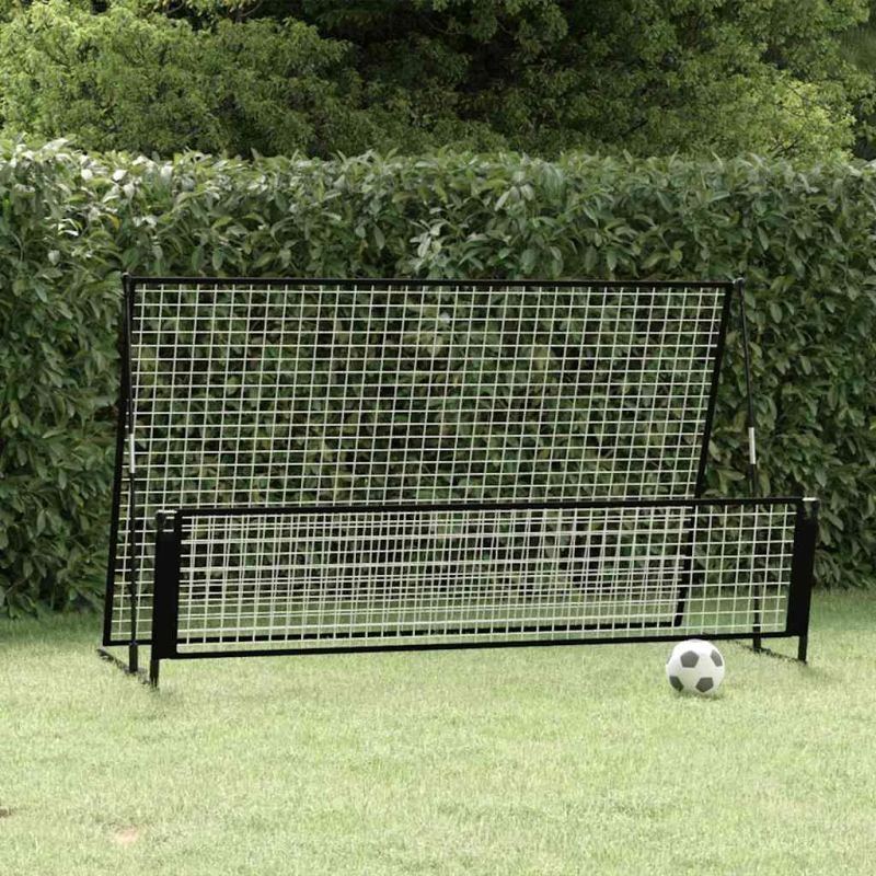 vidaXL futbola atsitiena vārti, 202x104x120 cm, tērauds